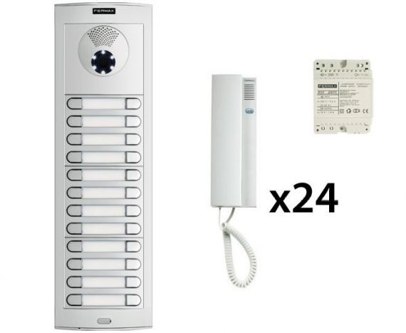 DUOX Doorphone Kit for 24 Homes Fermax