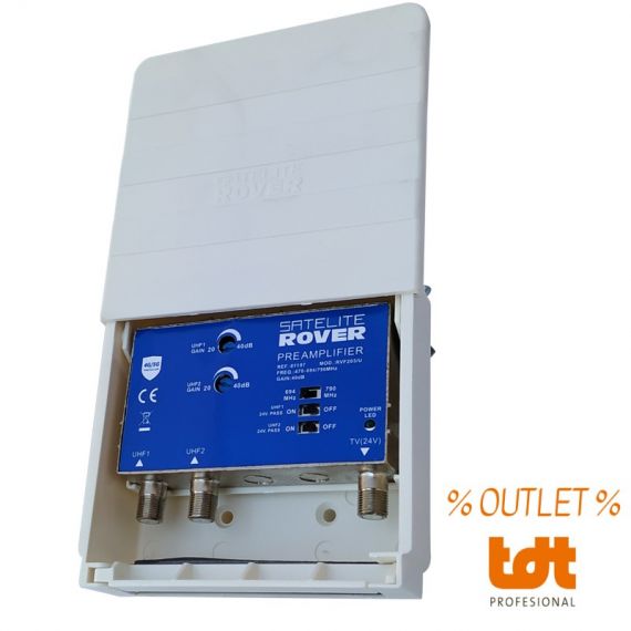 outlet: 2e UHF mast amplifier with 5G switchable filter
