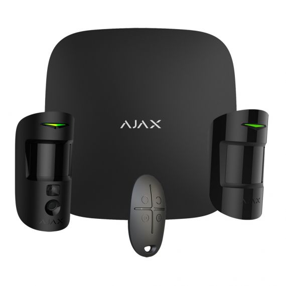 Professional Alarm Kit Ajax PIRCAM + Panel + Control + PIR Black