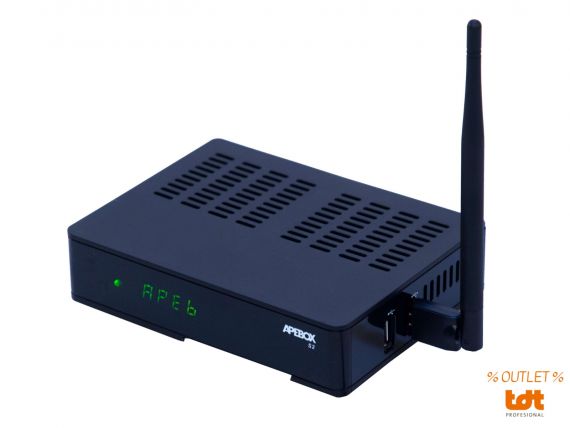 OUTLET: Satellite Receiver DVB-S2 IPTV Full HD APEBOX S2 WiFi (CA)