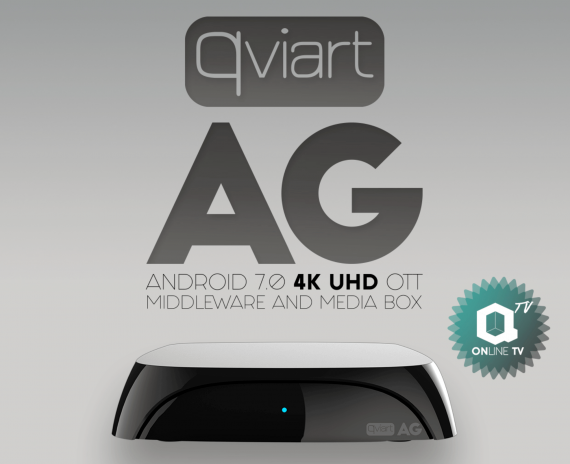 Qviart AG Black Android 7.0 4K IPTV Receiver