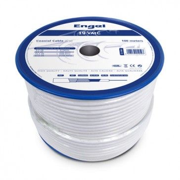 Coaxial Cable Coil TYPE 19VAtC White 75 Ohm