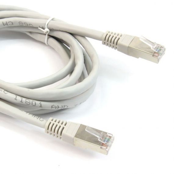 Patch Cord RJ45 Cat6 FTP 2 Meters Gray 24AWG