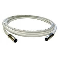Coaxial extension cable 2.5m with IEC 90º male/female connector