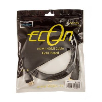 HDMI Cable 1.4 ECON E-511 High Speed Gold Plated 2M