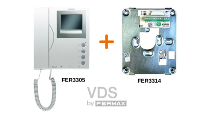 Monitor 3305 y Conector 3314 de Fermax