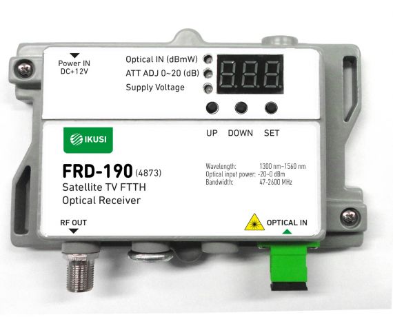 Active Terrestrial/Satellite Fiber Optic Receiver FRD-190