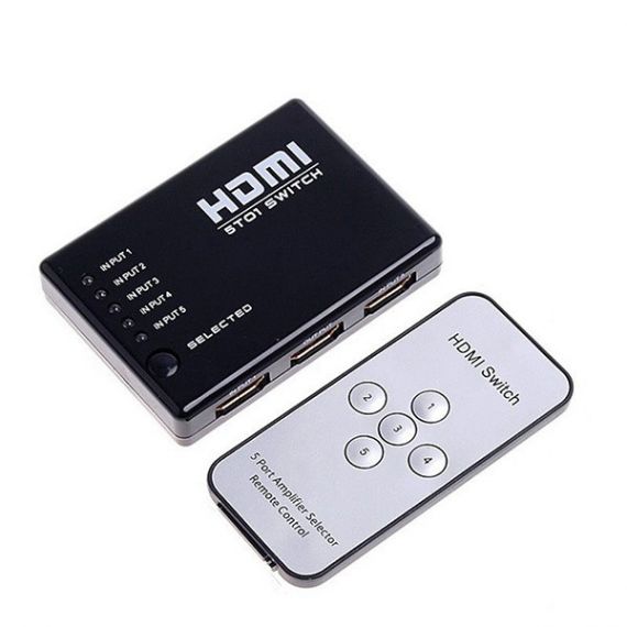 HDMI switch 5 inputs 1 output + Remote