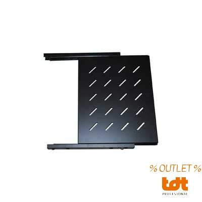 OUTLET: Removable tray for 600mm rack. background of the Pepegreen brand, matte black. with ventilation