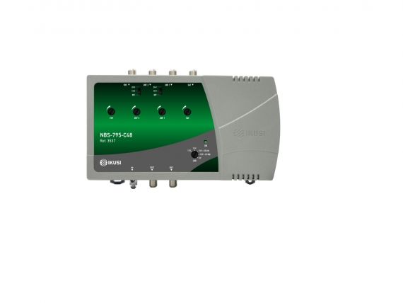 Ikusi NBS-795-C48 Terrestrial Broadband Amplifier with 4 Inputs

