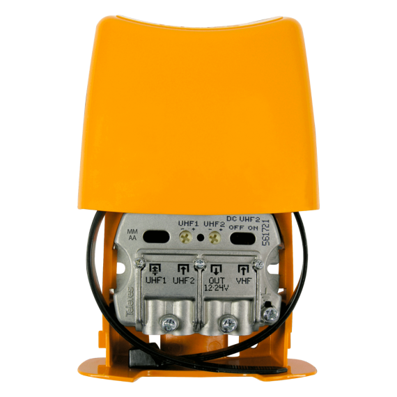 Amplificador de Mástil 3 Entrada UHF/UHF/VHF 1 Salida 28dB con LTE 5G