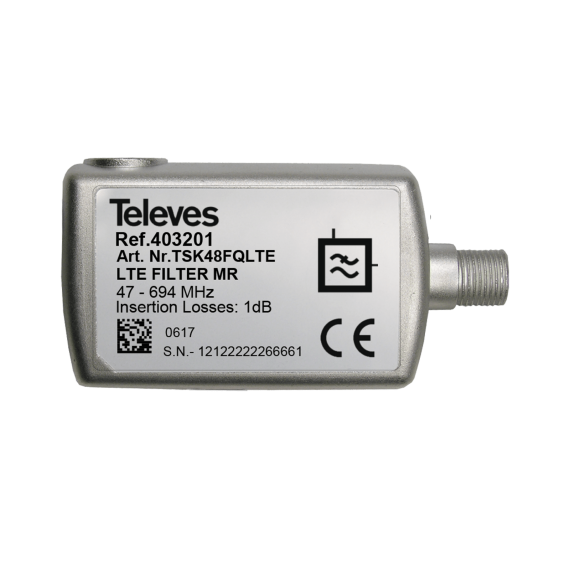 Indoor 5G filter with DC Televes 403201