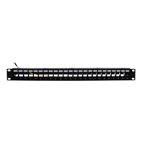 19'' Rack Panel with support for 1U Cables (up to 24 adapt)
