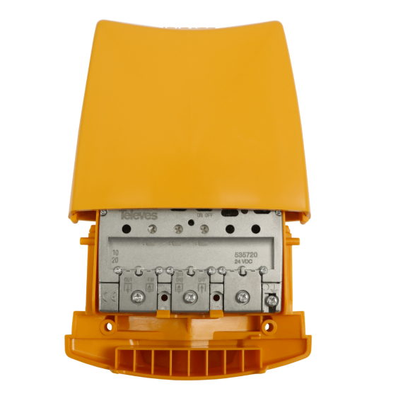 Amplificador Mástil 3 Entradas FM-BIII/DAB-UHF 1 Salida 36dB con LTE 5G