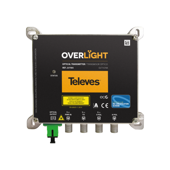 Optical Transmitter Overlight SC/APC 1570m/9dBm Televes