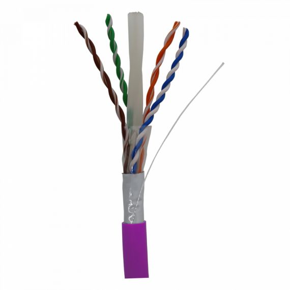 Data Cable U/UTP Interior Violet Cat 6A Cca LSFH Coil 500m DK6000A 219312 from Televes