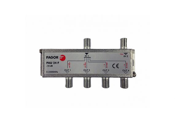 PAU Splitter 4 Outputs Connector F 8dB Fagor