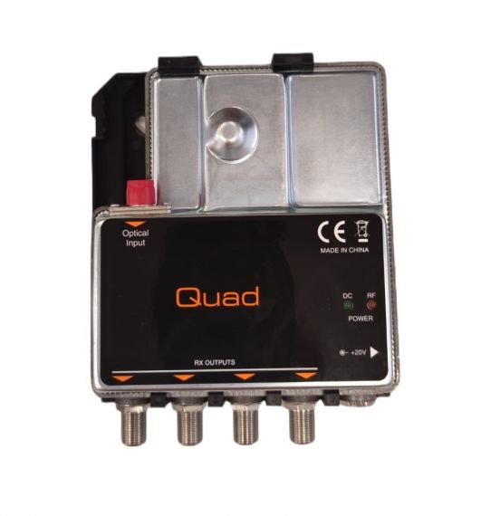 Receptor óptico 1 entrada con 5 salidas (QUAD FI+TDT)