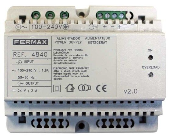 Power Supply DIN-6 24Vdc 2A Fermax 4840
