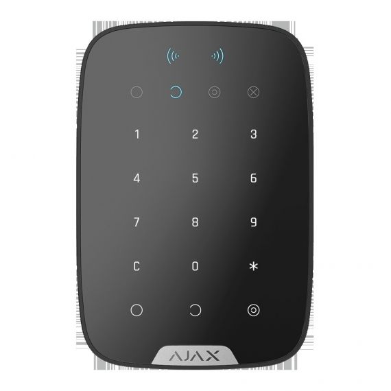 Wireless keyboard with AJAX reader Keypadplus Black
