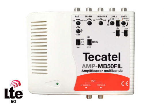 Amplificador Multibanda Tecatel AMP-MB50FIL