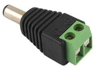 CCTV Male DC power connector screw