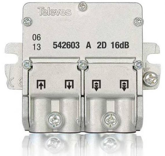 Televes 542603 EasyF 2W 16dB Mini Tap DTT-SAT
