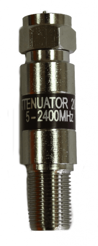 Fixed attenuator 5-2150 Mhz with loss of 20dB
