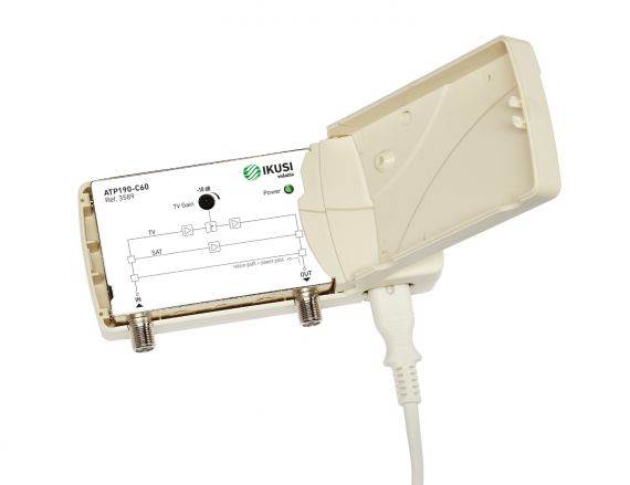 Amplificador Vivienda UHF-SAT 1e/1s LTE 5G Ikusi