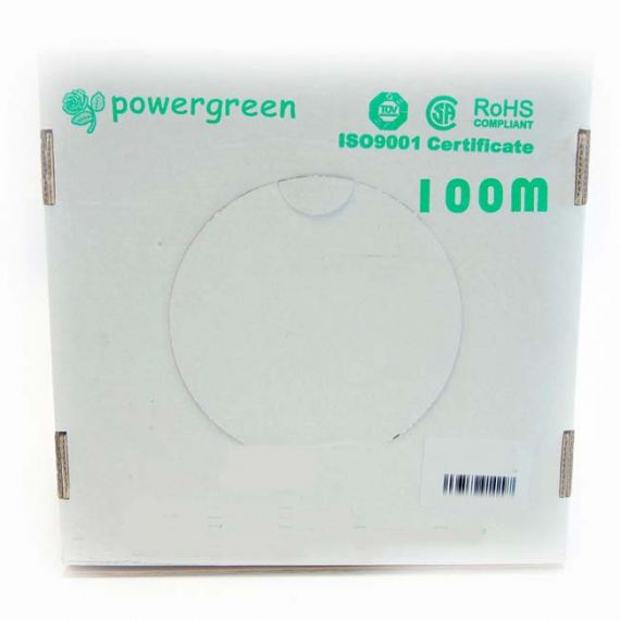 Cable FTP Categoría 6 Interior PVC Gris Powergreen CAB-06100-BFT