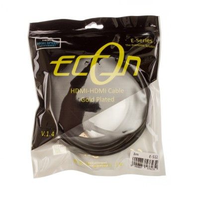 3 meter HDMI 1.4 cable ECON E-512 High Speed Gold Plated