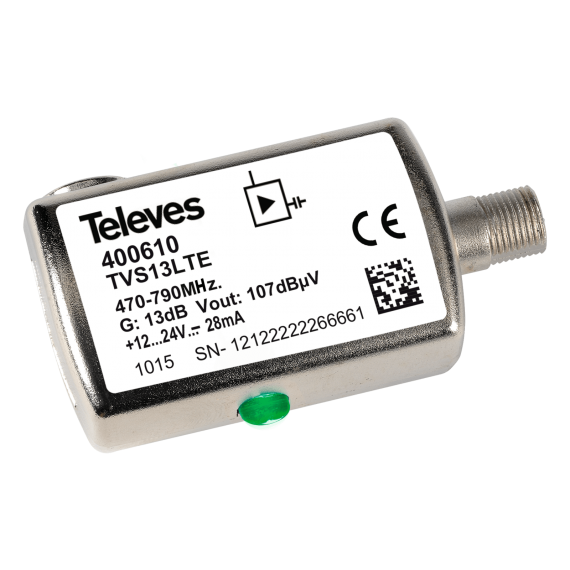 UHF 13dB LTE Televes 400610 Line Amplifier