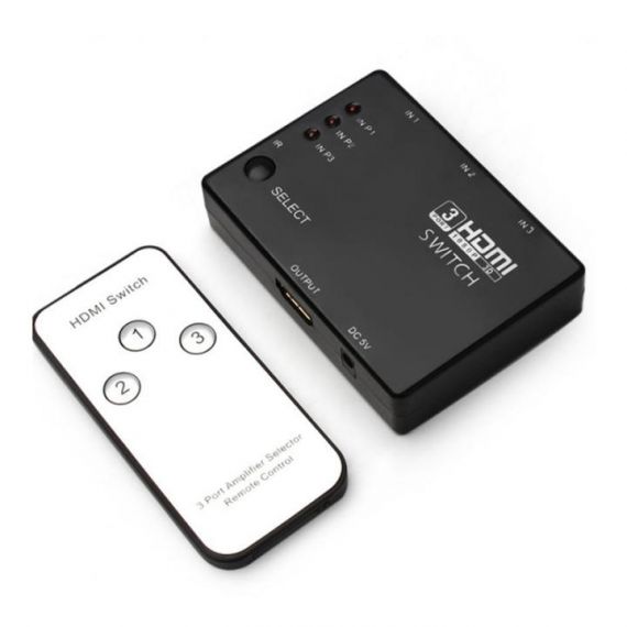 3x1 HDMI Switch with Remote