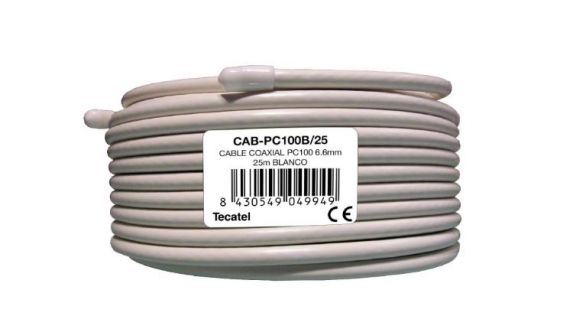 cable coaxial blanco
