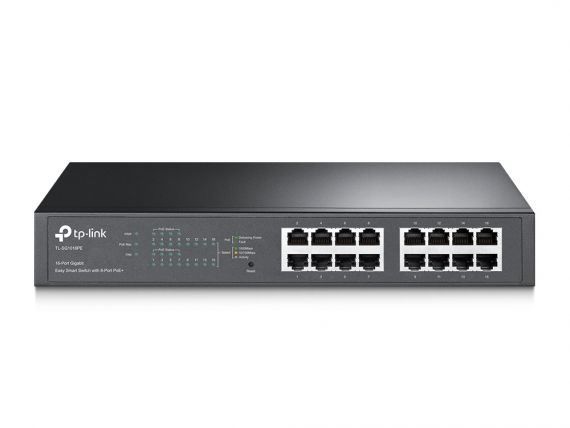 TP-LINK switch with 16 ports Gigabit with 8 ports POE+