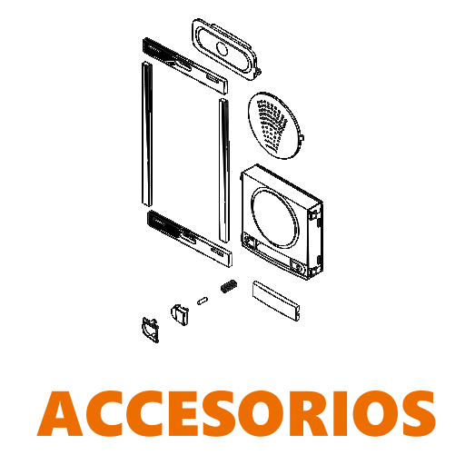 categoría con accesorios de portero electrónico y videoportero